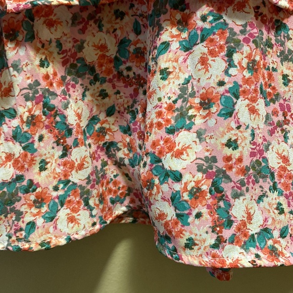✨BRAND NEW✨ ZARA PINK FLOWER PRINT SKORT - Picture 7 of 8